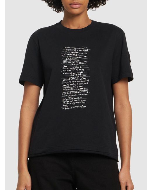 Moncler Genius Moncler X Willow Smith コットンtシャツ Black