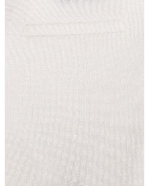 メンズ Zegna ハイパフォーマンスウールセーター White