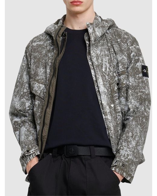 Uomo Cintura Con Stampa Logo di Stone Island in White da Uomo