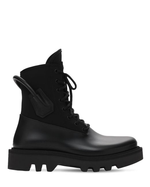 Givenchy Black Tech Combat Boots for men
