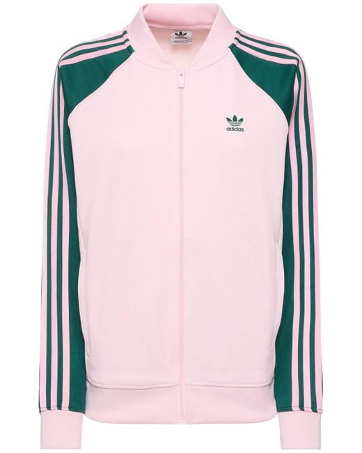 Veste de survêtet superstar Adidas Originals en coloris Pink