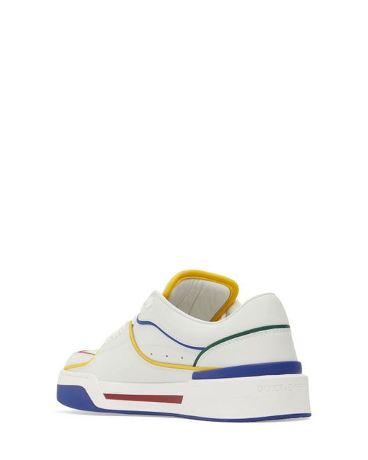Dolce & Gabbana White New Roma Sneakers