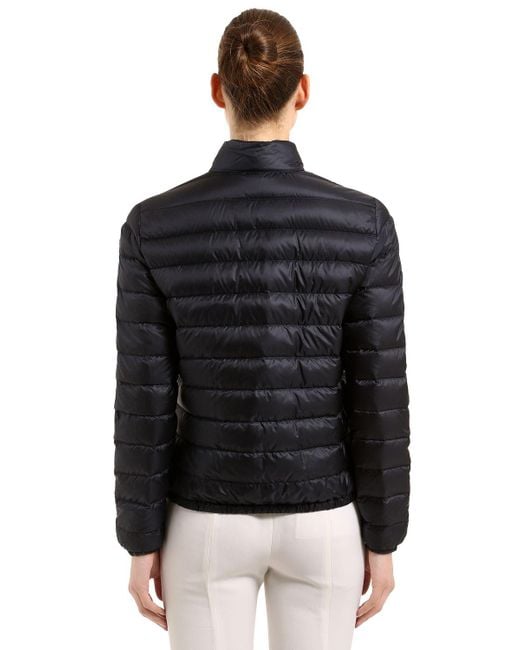 Moncler Lans Longue Saison Nylon Down Jacket in Blue Lyst UK