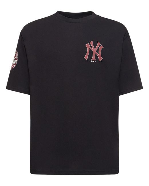 KTZ Black Ny Yankees Mlb Large Logo T-shirt for men
