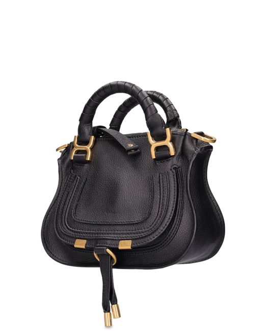 Chloé Black Mini Handtasche Aus Leder "marcie"
