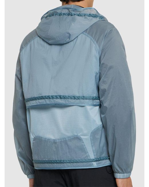 J.L-A.L Blue Effloresce Tech Blend Zip Jacket for men