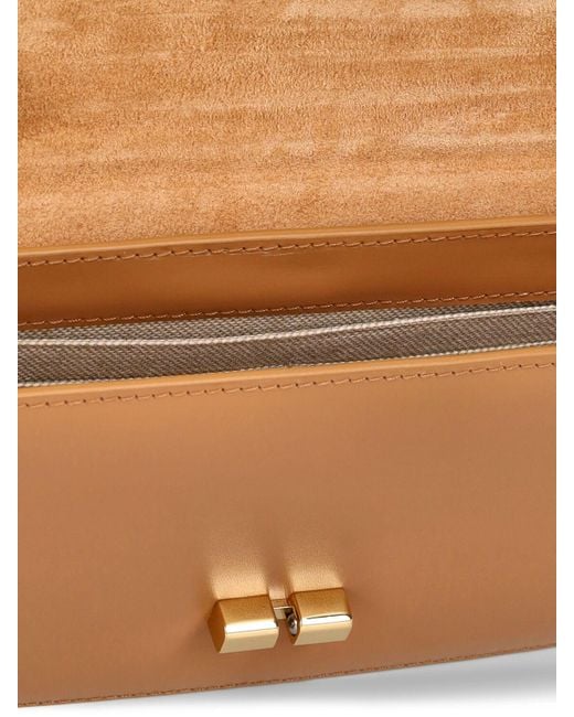 A.P.C. Brown Grace Chaine Leather Clutch