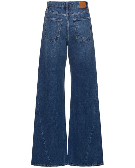 Jeans anchos Anine Bing de color Blue