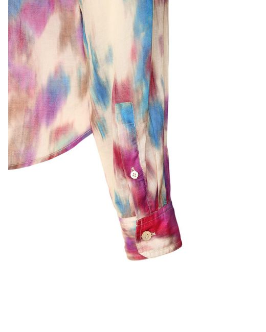 Camicia nath in cotone stampato di Isabel Marant in Pink
