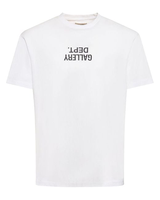 GALLERY DEPT. T-Shirt aus Baumwoll-Jersey mit Logoprint in White für Herren