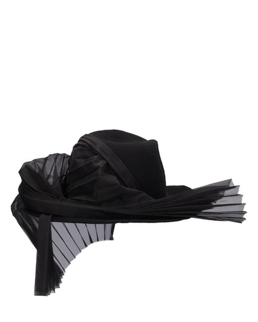 Cappello in lana di Yohji Yamamoto in Black da Uomo