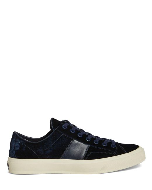 Tom Ford Black Leather Low Top Sneakers for men