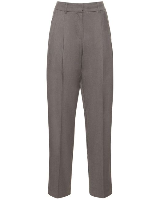 Pantalon ample en viscose mélangée Remain en coloris Gray