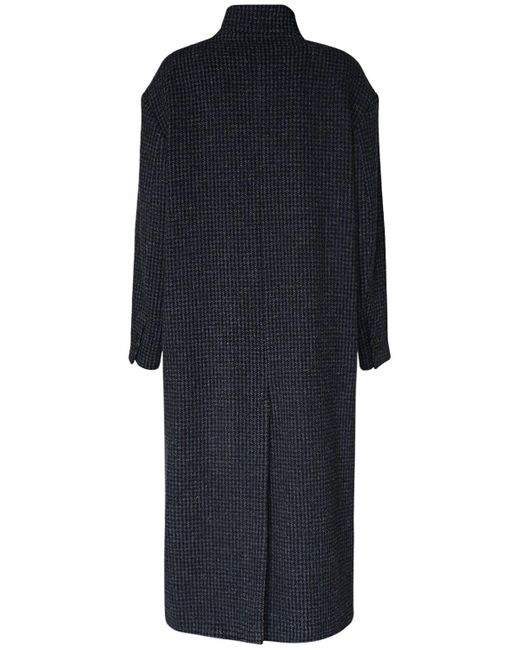Isabel Marant Blue Sabine Wool Long Coat