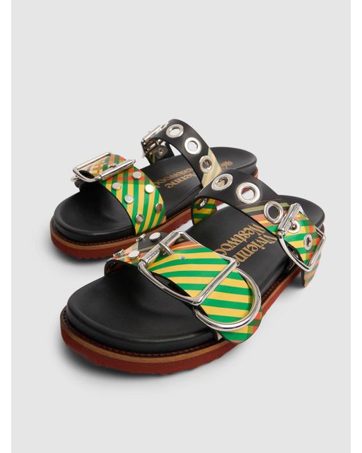 Sandalias planas de piel 20mm Vivienne Westwood de color Multicolor
