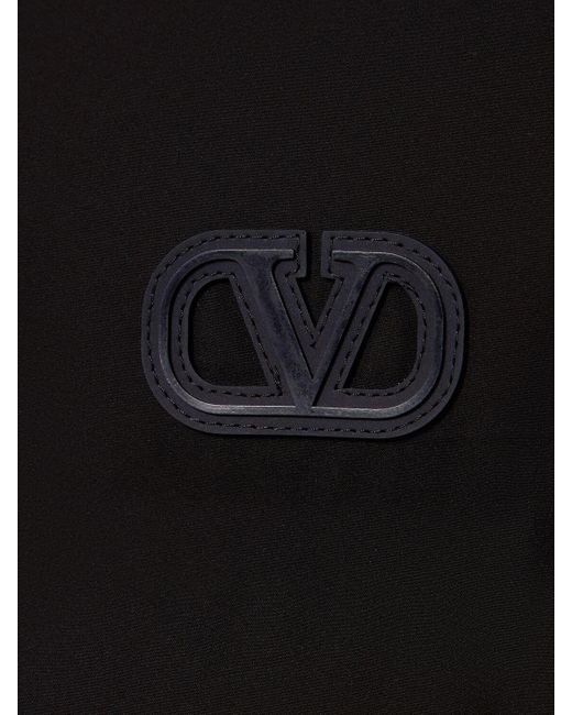 Valentino Black V Logo Down Jacket for men