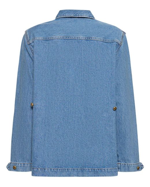 Blazé Milano Blue Sahariana Oversized Denim Jacket