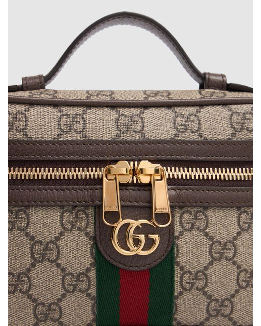 Gucci Brown Super Mini Ophidia Canvas Shoulder Bag Unique