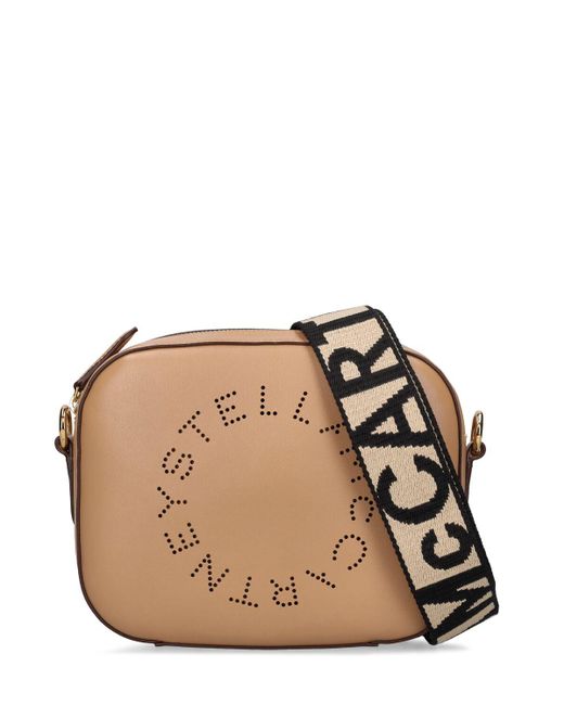 Stella McCartney Natural Small Soft Faux Leather Camera Bag