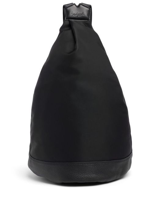 Yohji Yamamoto Rucksack Aus Nylon Und Leder "hakama" in Black für Herren