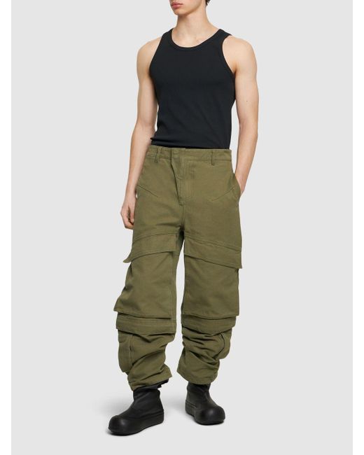 Entire studios Green Hard Cargo Cotton Pants for men