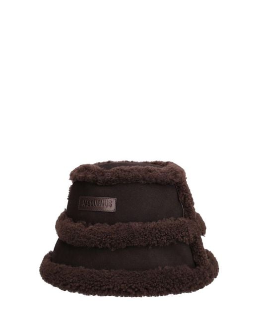 Jacquemus Black Le Bob Doux Bucket Hat for men