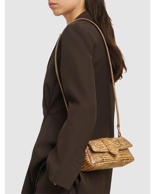 Jacquemus Le Petit Bambimou レザーショルダーバッグ Metallic