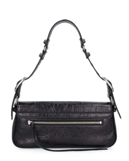 Balenciaga Black Kleine Schultertasche Aus Leder "le Cagole Sling"
