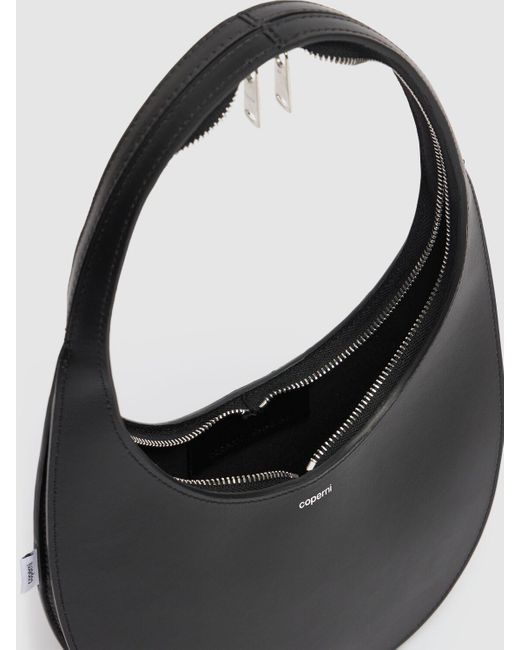 Femme Mini Sac Double Swipe En Suède Avec Soufflet Unique Coperni en coloris Black