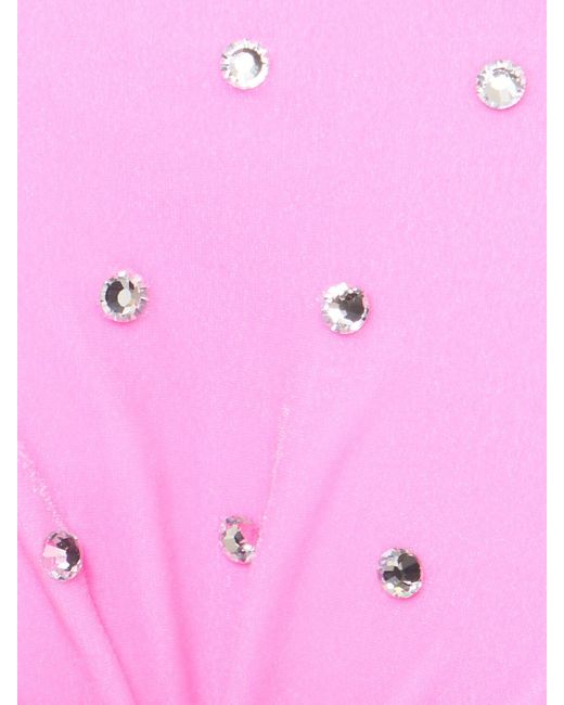 DSquared² Pink Bikinislip Aus Chenille Mit Verzierung
