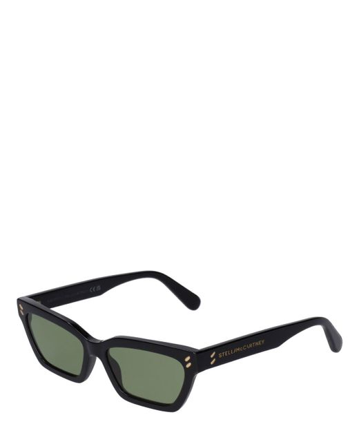 Stella McCartney Green Cat-eye Acetate Sunglasses