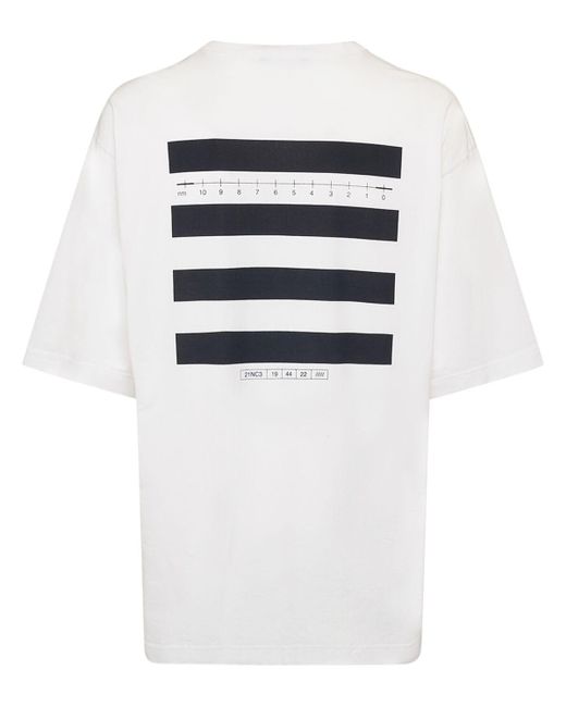 Camiseta oversize de jersey de algodón Dolce & Gabbana de hombre de color White