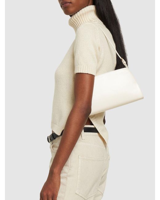 The Row Dalia Leather Shoulder Bag in Natural Lyst