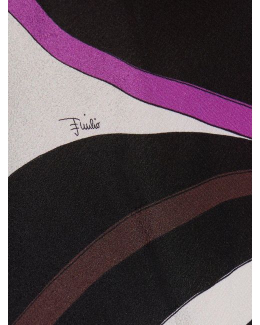 Emilio Pucci クレープロングドレス Purple