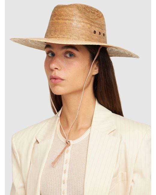 Lack of Color White Western Palma Hat