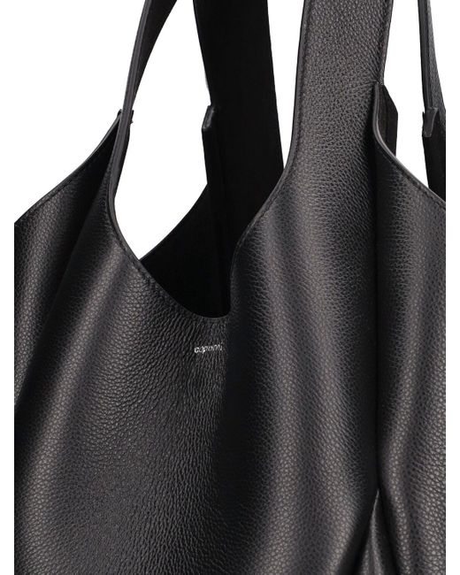 Coperni Black Swipe Bucket Leather Tote Bag