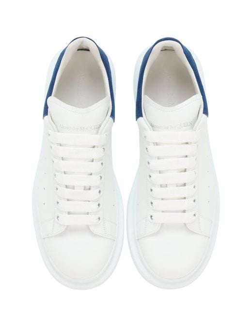 Sneakers in pelle 45mm di Alexander McQueen in White da Uomo
