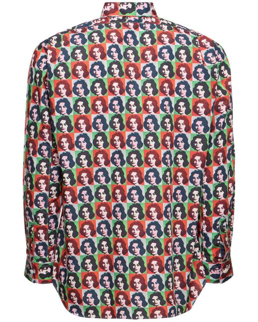Comme des Garçons Green Andy Warhol Cotton Poplin Shirt for men