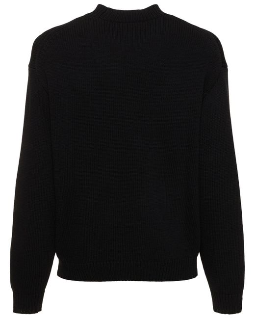 Suéter de punto de algodón KENZO de hombre de color Black