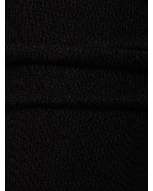 Vestido corto de algodón ÉTERNE de color Black