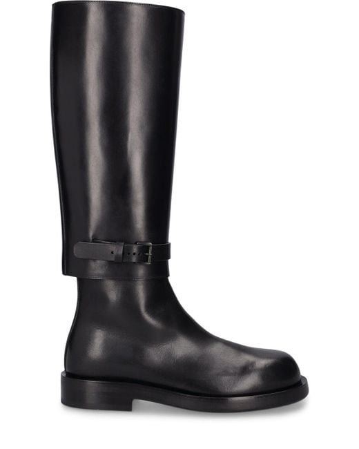 Ann Demeulemeester Black 35mm Ted Leather Riding Boots