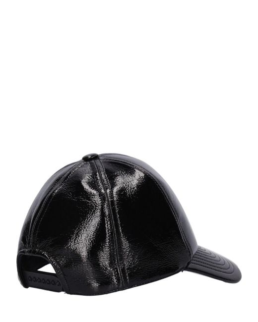 Cappello baseball reedition in vinile di Courreges in Black