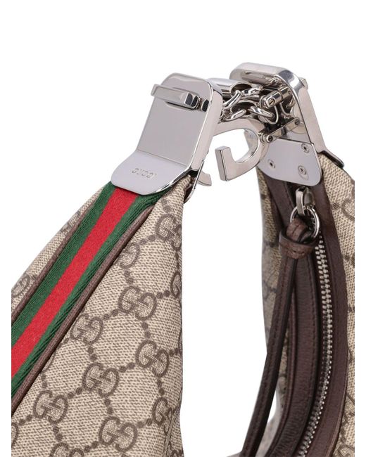 Gucci Brown Attache Gg Supreme Hobo Bag