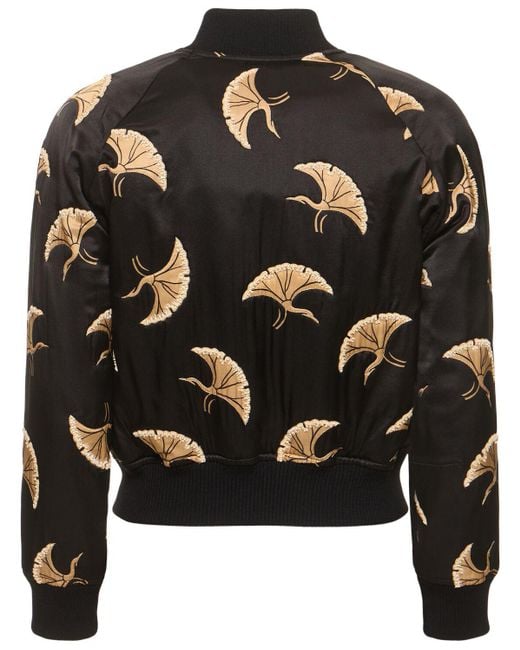Dries Van Noten シルクブレンドサテンジャケット Black