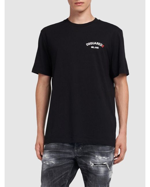 メンズ DSquared² Regular Fit コットンtシャツ Black