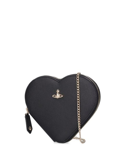 Vivienne Westwood Black Heart Faux Leather Bag