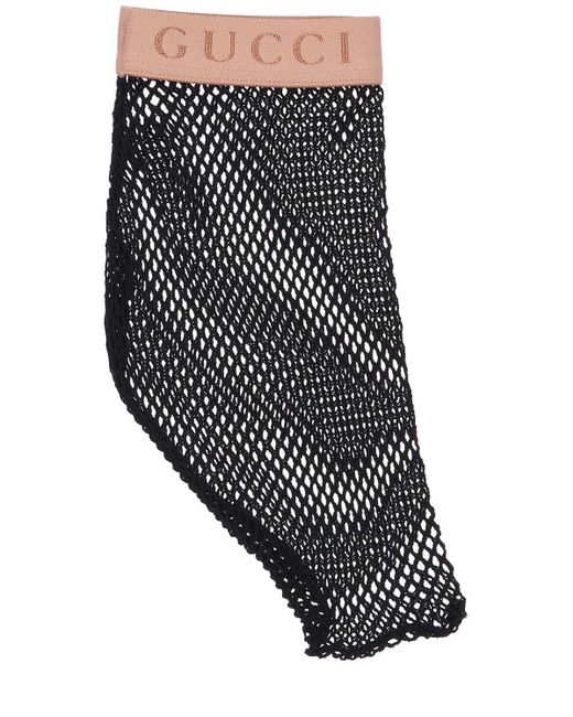 Gucci Black Fishnet Socks
