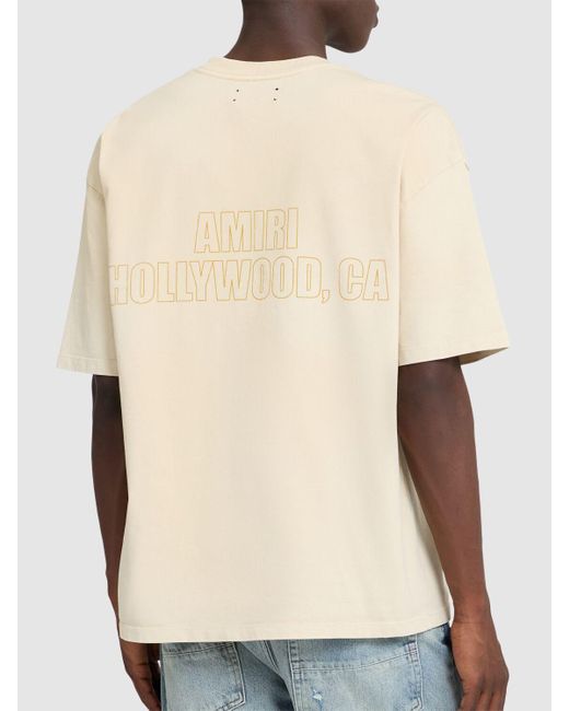 Hombre Camiseta De Algodón Amiri de hombre de color White