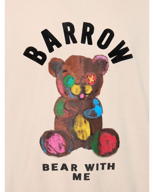 Sweat-shirt à imprimé ourson à capuche Barrow pour homme en coloris Natural
