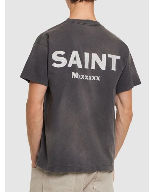【SAINT Mxxxxxx×エヴァンゲリオン】Evangelion X Saint MX6 Saint Michael Evangelion X Saint Mx6 T-shirt in Gray for Men